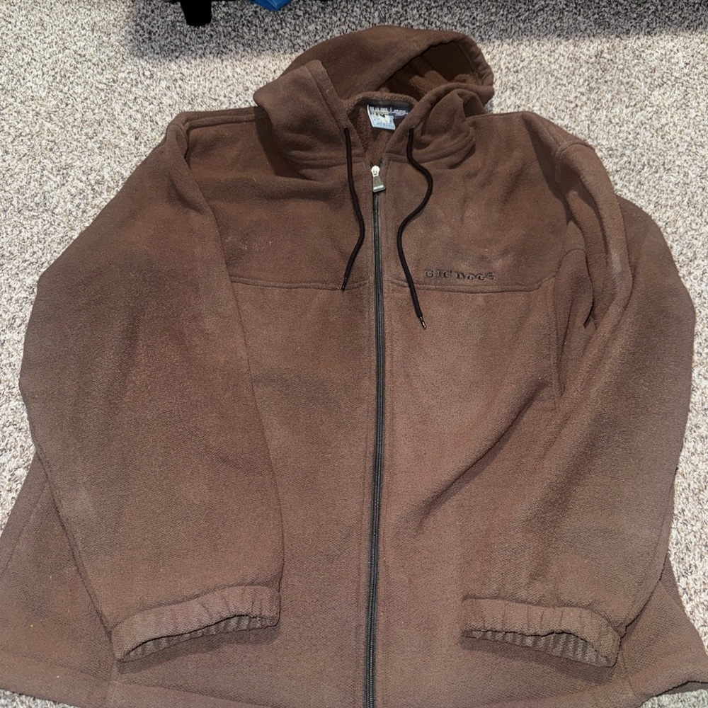 Big Dogs Men's Brown Fleece Jacket